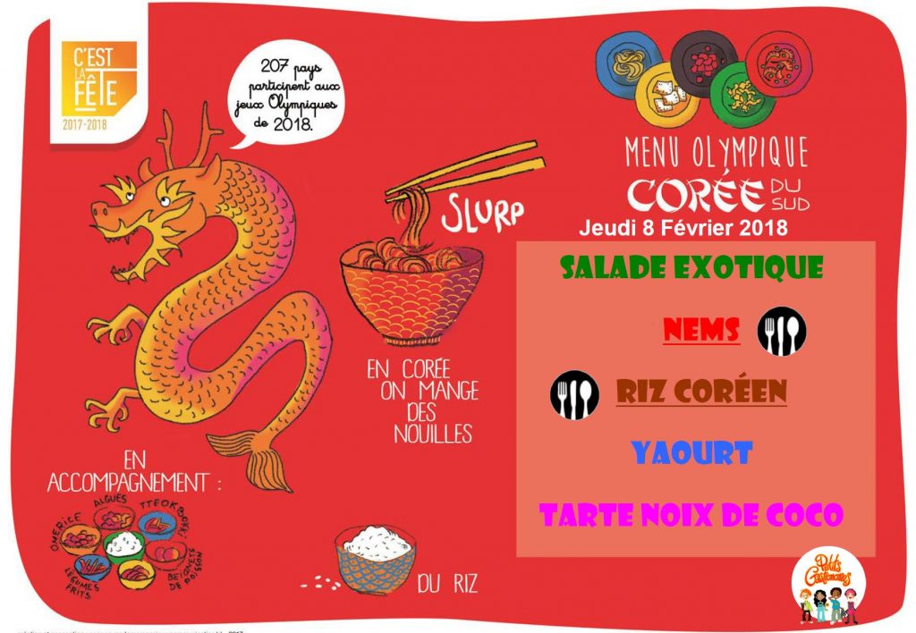 menu coree