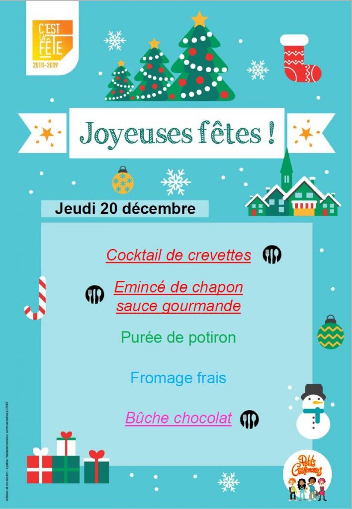 Menu Noel 18